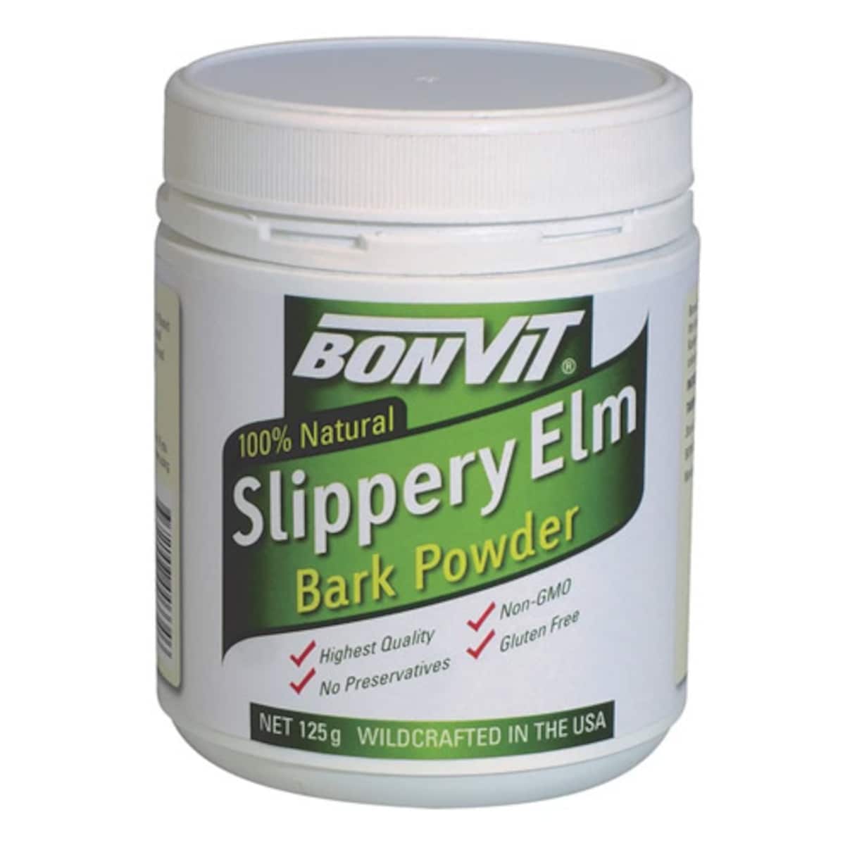 Bonvit Natural Slippery Elm Bark Powder 125g