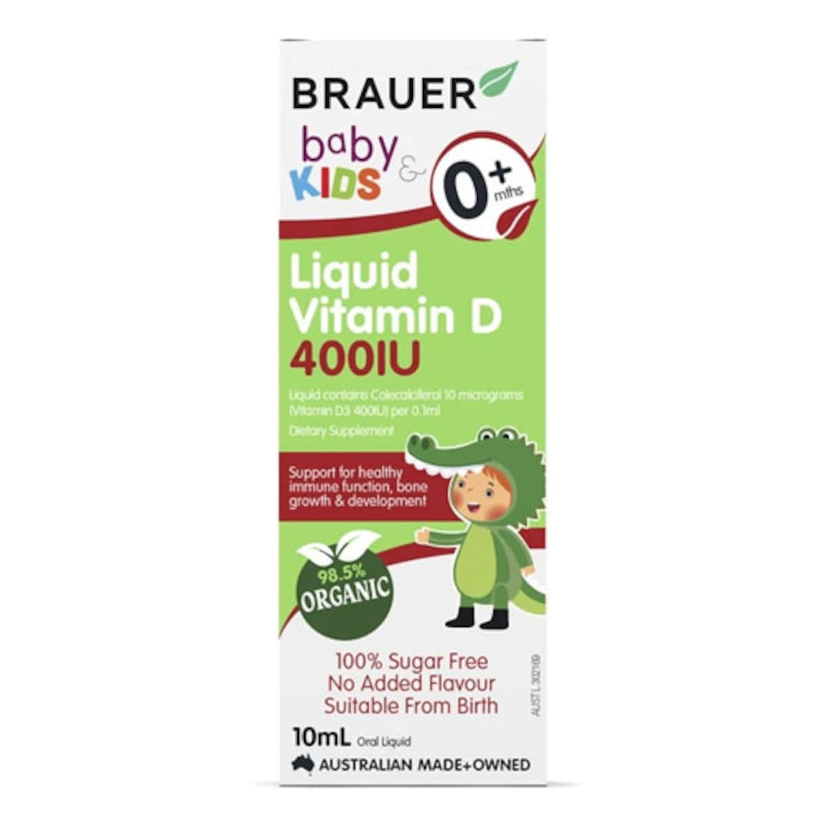 Brauer Baby & Kids Liquid Vitamin D 400IU 10ml