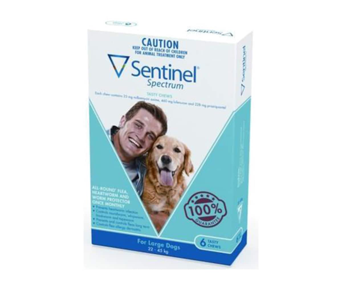 Sentinel Spectrum for Large Dogs 22-45kg Blue 6 Tasty Chews
