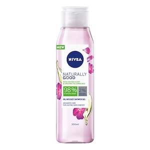 Nivea Naturally Good Rose Water Scent & Organic Oil Shower Gel 300Ml