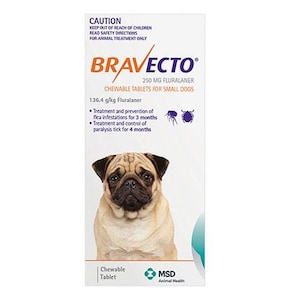 Bravecto for Small Dogs 4.5kg - 10kg 1 Chewable Tablet