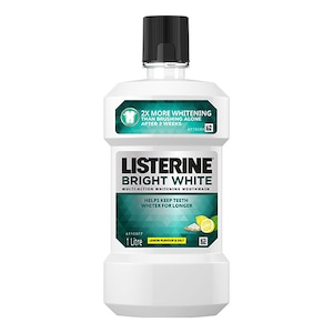 Listerine Bright White Multi-Action Whitening Mouthwash 1 Litre