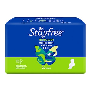 Stayfree Ultra Thin Regular with Wings 20 Pack