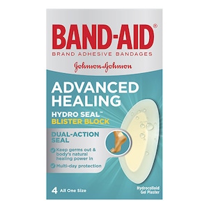 Band-Aid Advanced Hydro Seal Blister Block 4 Gel Plasters