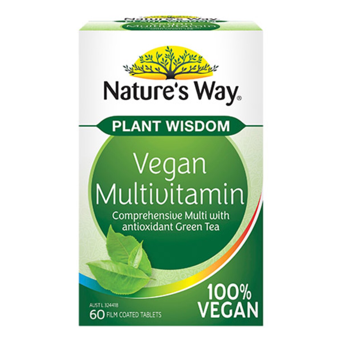 Natures Way Plant Wisdom Vegan Multivitamin 60 Tablets