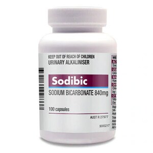 Sodibic Sodium Bicarbonate 840mg 100 Capsules