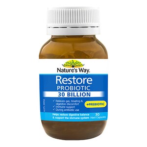 Natures Way Restore Probiotic 30 Billion 30 Capsules