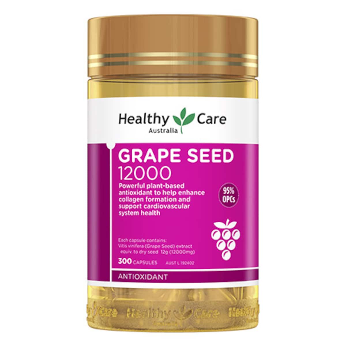 Healthy Care Grape Seed Extract 12000 300 Capsules