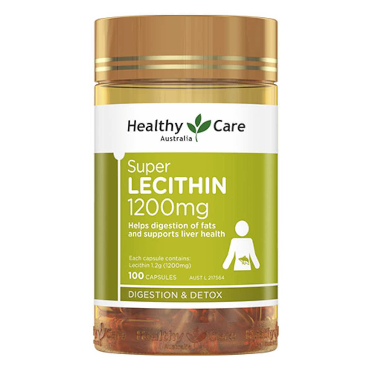 Healthy Care Super Lecithin 1200mg 100 Capsules