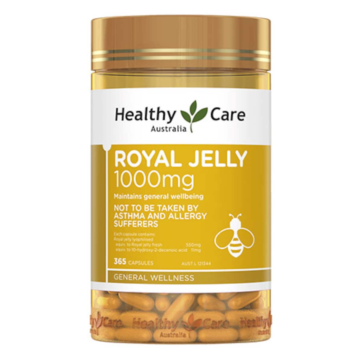 Healthy Care Royal Jelly 1000mg 365 Capsules