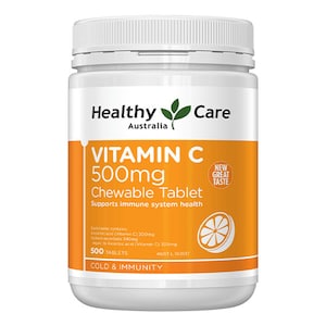 Healthy Care Vitamin C 500mg 500 Chewable Tablets