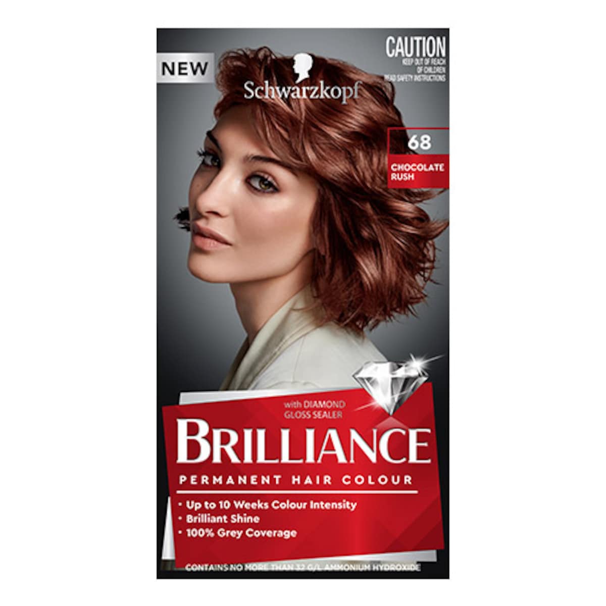 Schwarzkopf Brilliance Permanent Hair Colour 68 Chocolate Rush