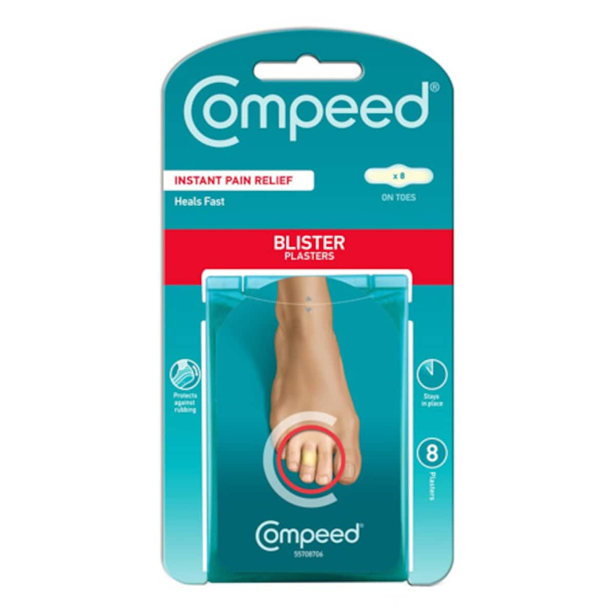 Compeed Blister Plasters on Toes 8 Pack