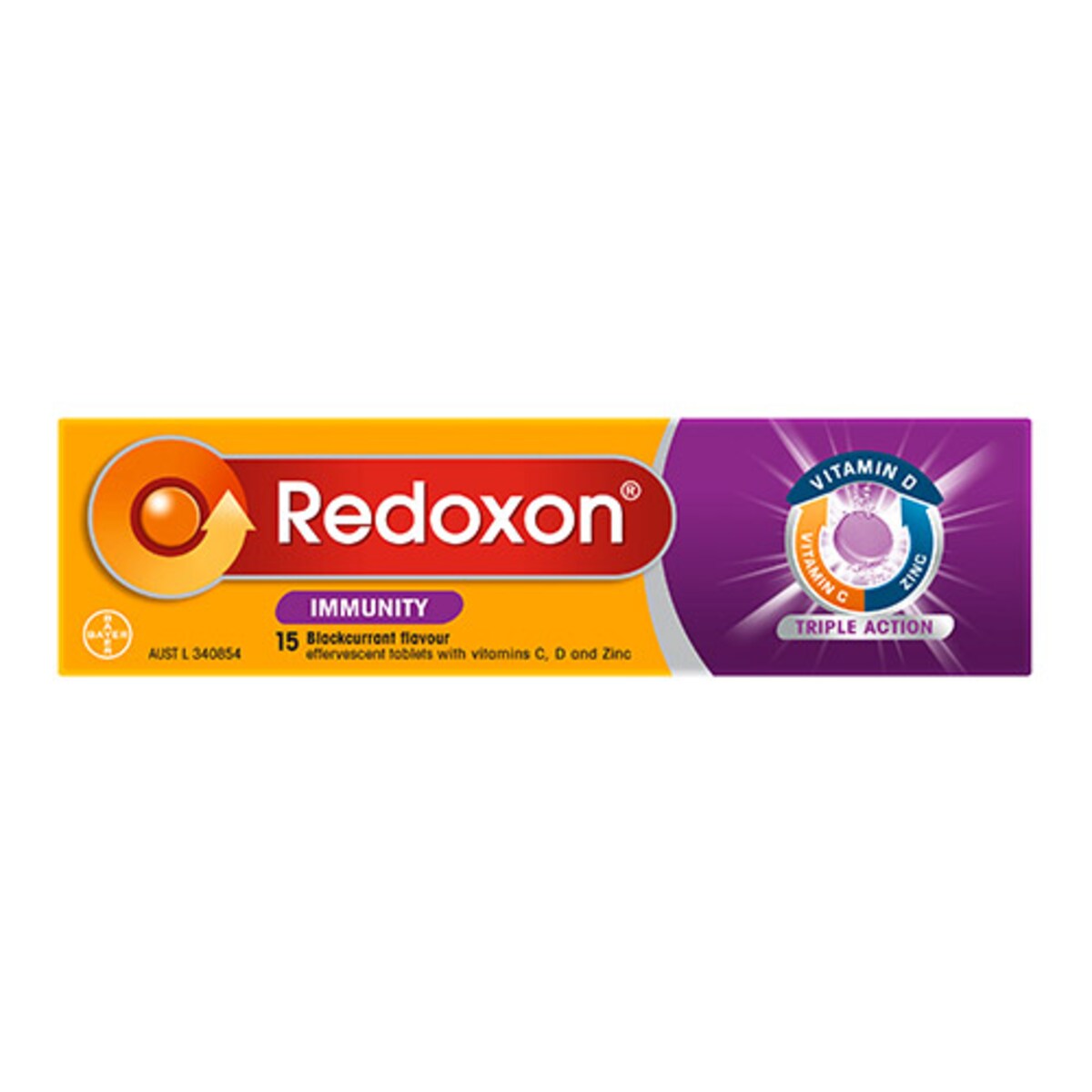 Redoxon Immunity Blackcurrant 15 Effervescent Tablets