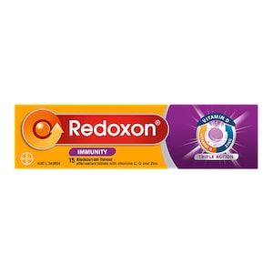 Redoxon Immunity Blackcurrant 15 Effervescent Tablets