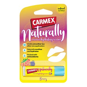 Carmex Naturally Hydrating Berry Lip Balm 1 Pack