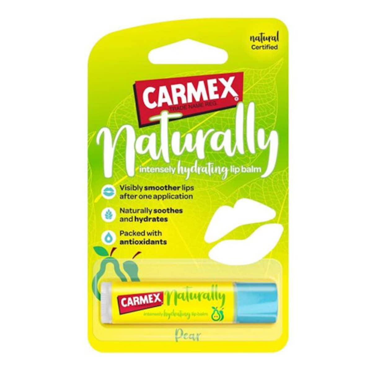 Carmex Naturally Hydrating Pear Lip Balm 1 Pack