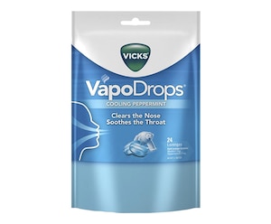 Vicks VapoDrops Cooling Peppermint Lozenges 24 Pack