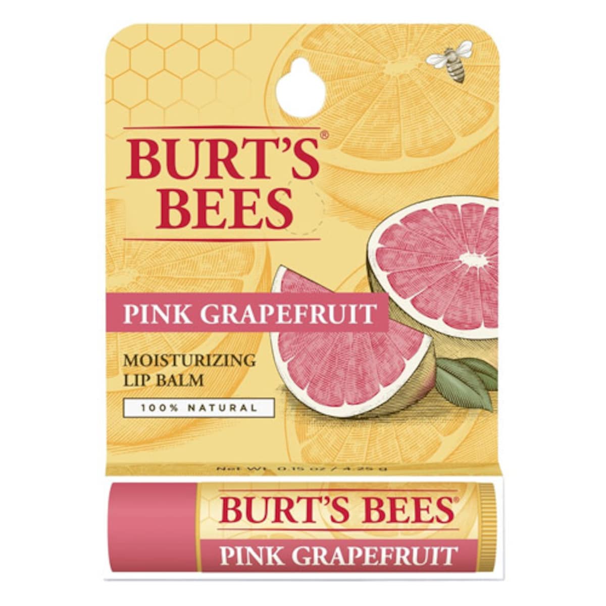 Burts Bees Pink Grapefruit Lip Balm 4.25g