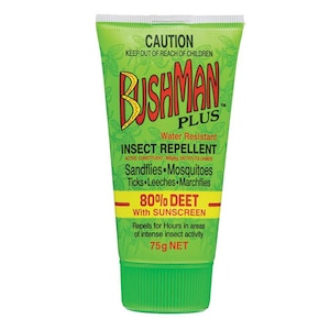 Bushman Plus 80% Deet Insect Repellent Gel with Sunscreen 75g
