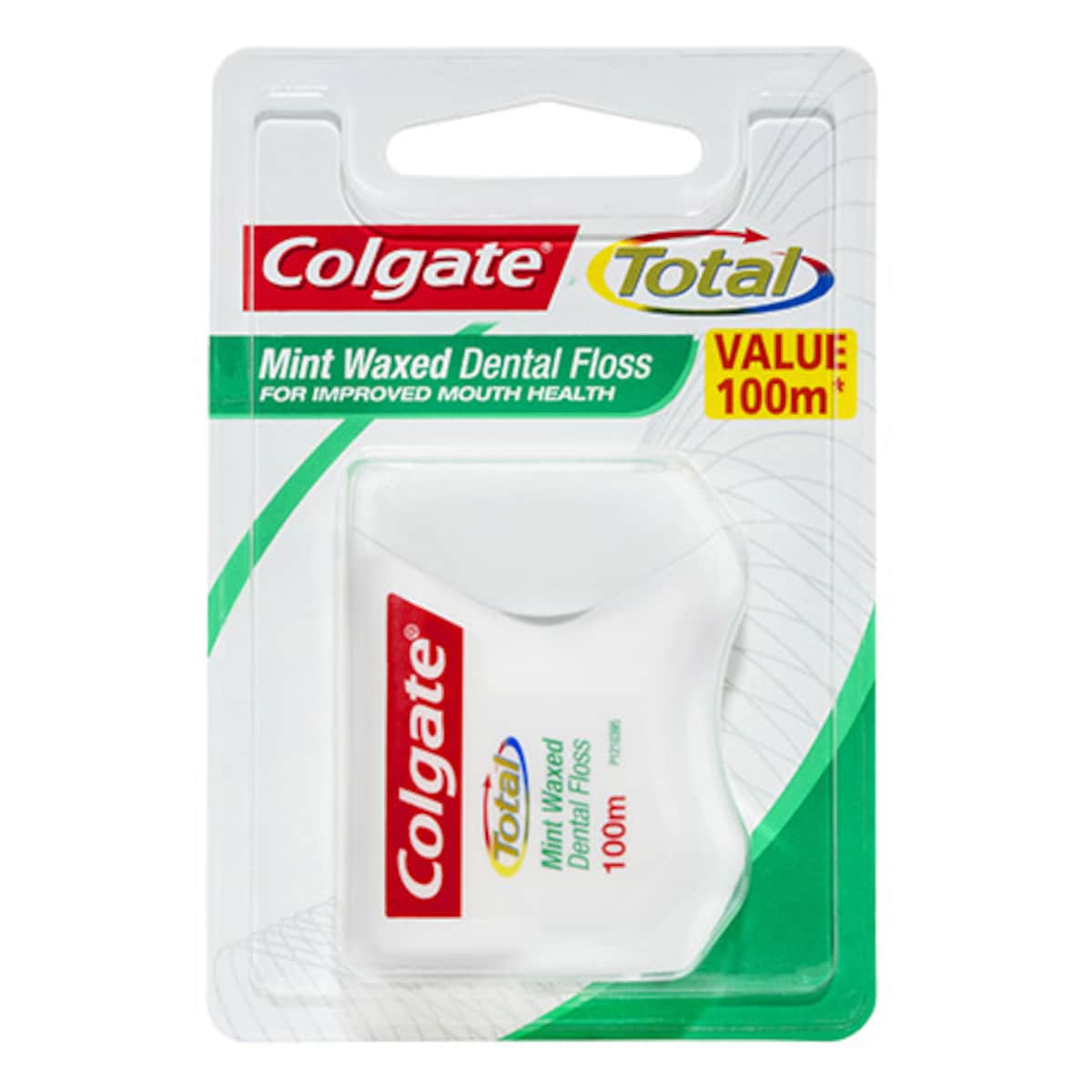 Colgate Total Mint Waxed Dental Floss 100m