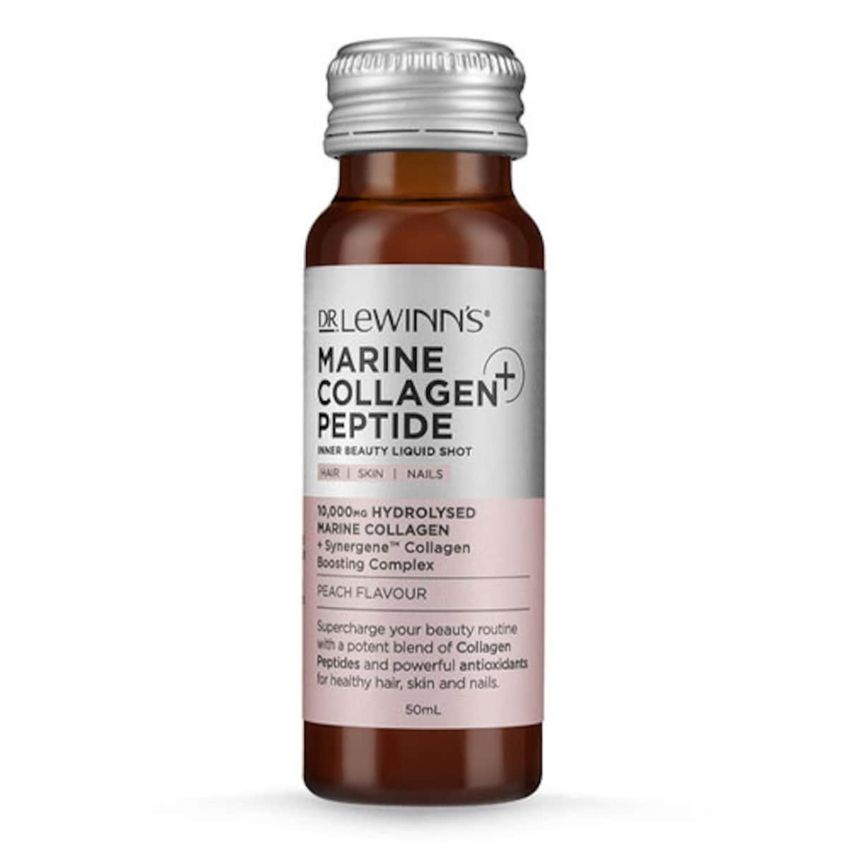 Dr Lewinns Marine Collagen Peptide+ Inner Beauty Liquid Shot 10 x 50ml