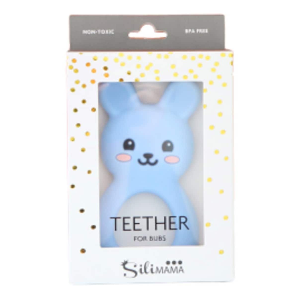 Jellystone Designs Jellies Bunny Baby Teether Soft Blue