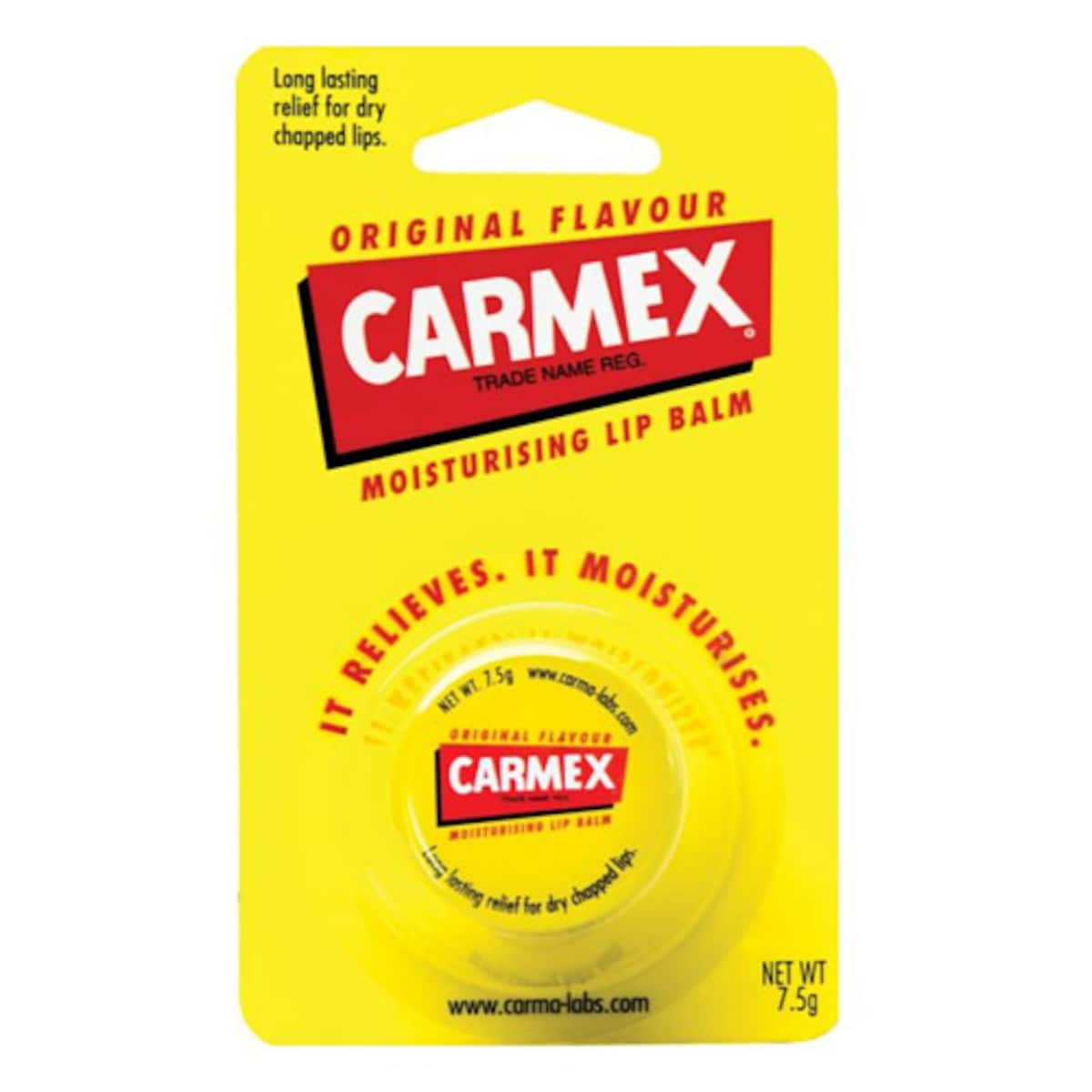 Carmex Lip Balm Original Moisturising Jar 7.5g