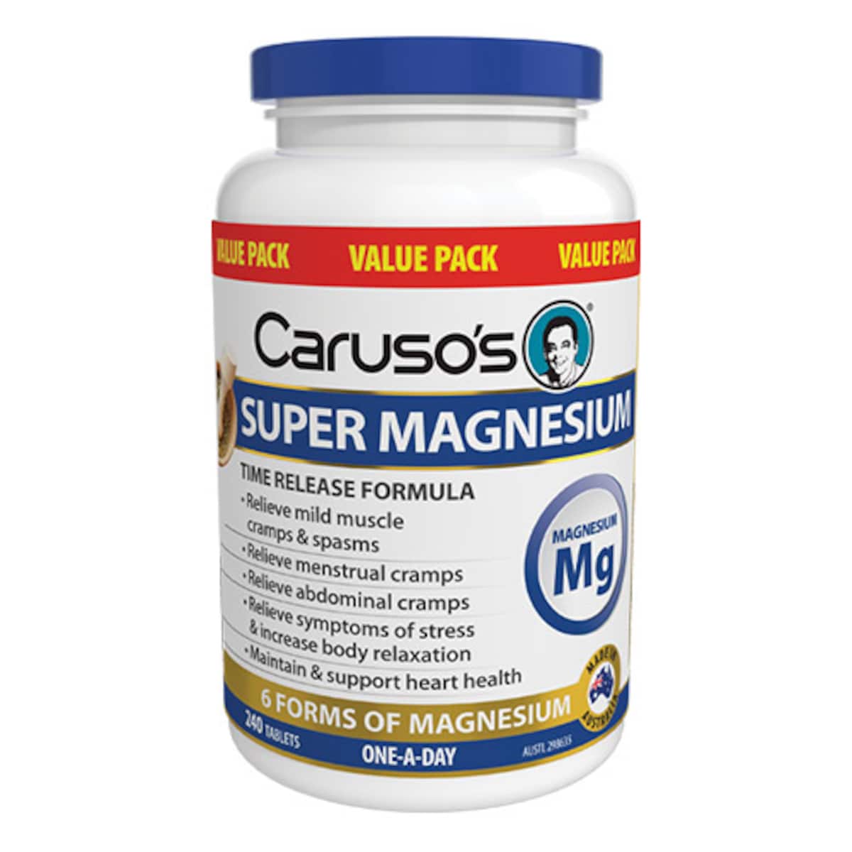 Carusos Super Magnesium 240 Tablets Australia