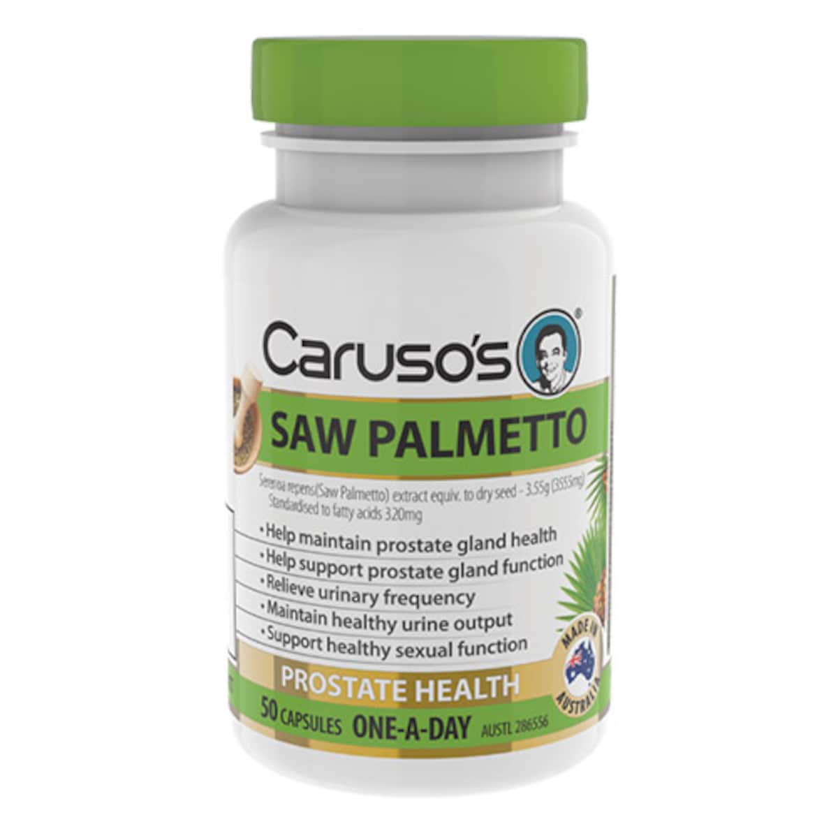 Carusos Saw Palmetto Prostate Health 50 Capsules