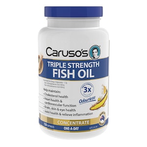 Carusos Triple Strength Fish Oil Concentrate 150 Capsules