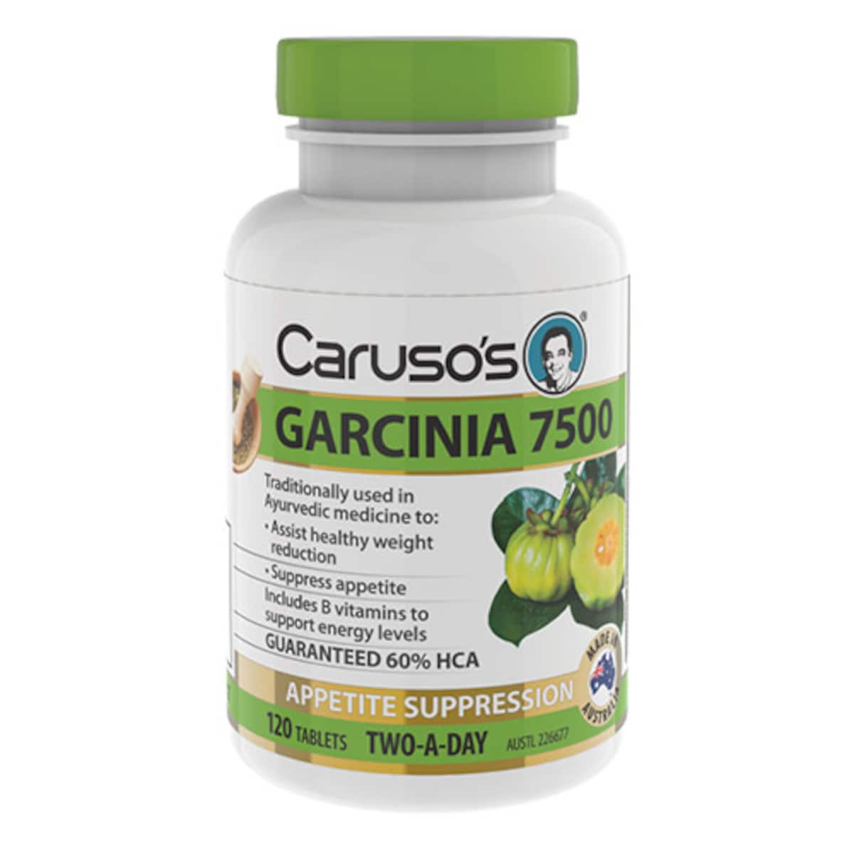 Carusos Garcinia 7500 120 Tablets Australia