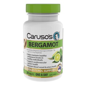 Carusos Bergamot Cholestrol Support 50 Tablets