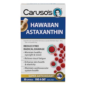 Carusos Hawaiian Astaxanthin 30 Capsules