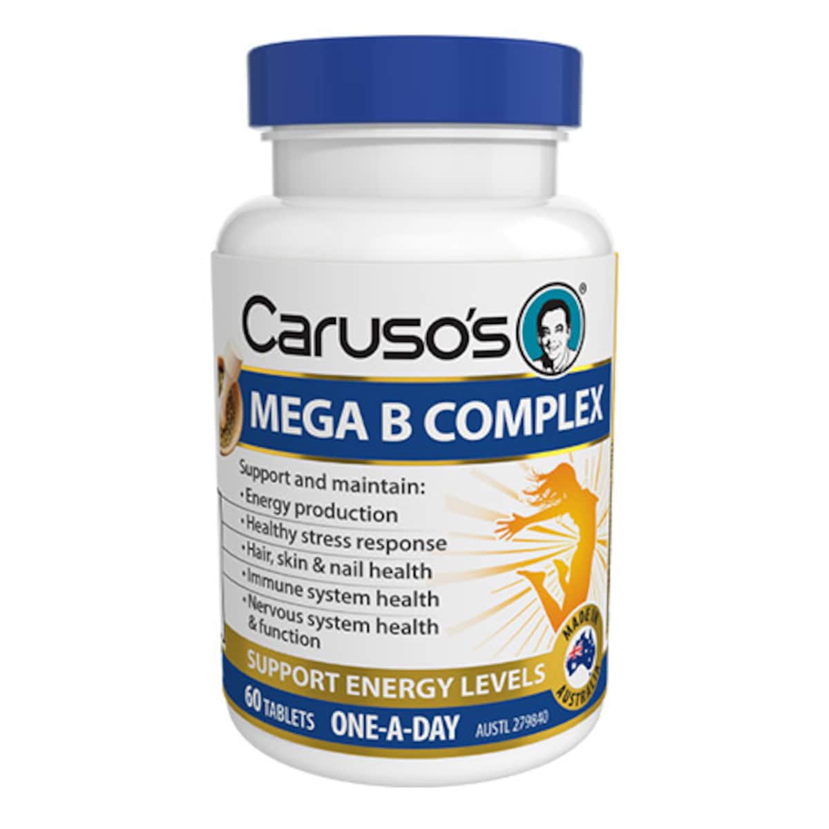 Carusos Mega B Complex 60 Tablets