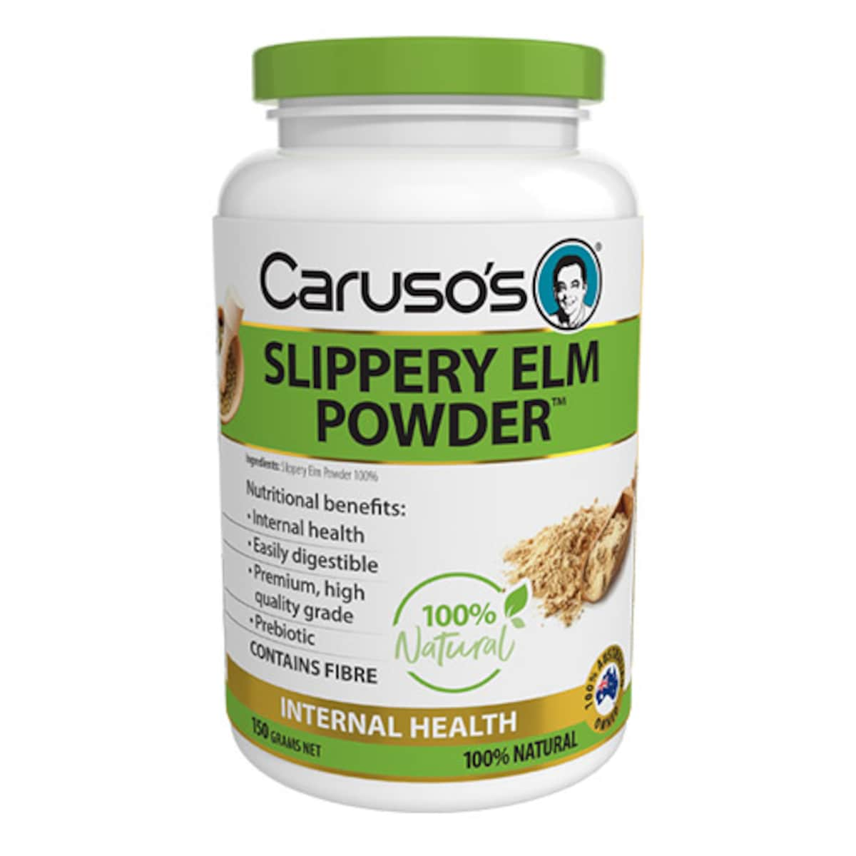 Carusos Slippery Elm Powder 150g | Healthylife Australia