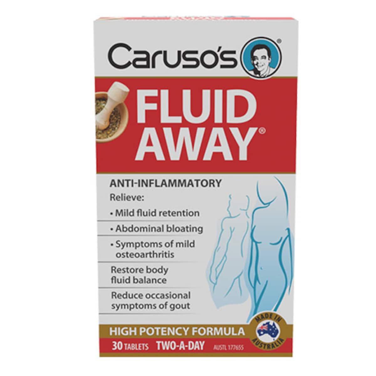 Carusos Fluid Away 30 Tablets