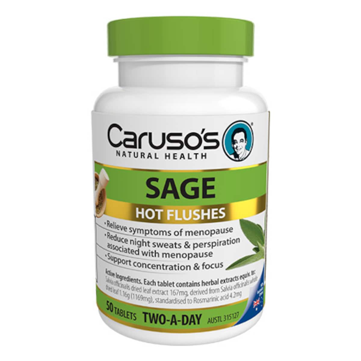 Carusos Sage 50 Tablets