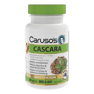 Carusos Cascara Constipation Relief 60 Tablets