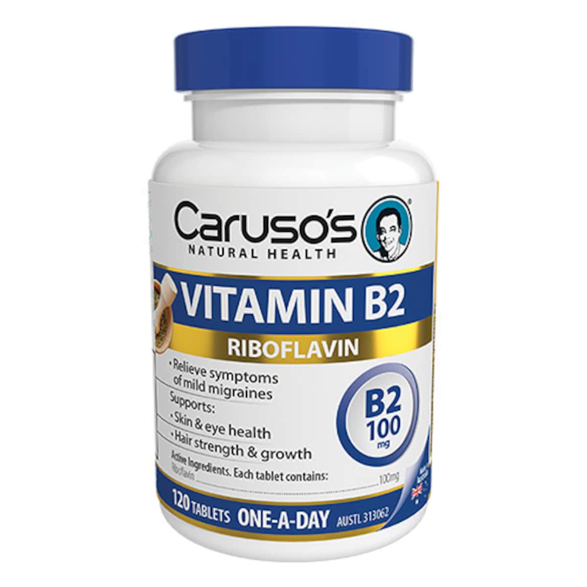 Carusos Vitamin B2 Riboflavin 120 Tablets