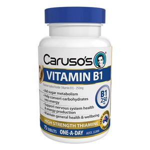 Carusos Vitamin B1 High Strength Thiamine 75 Tablets