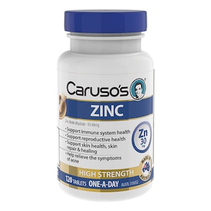 Carusos Zinc High Strength 120 Tablets