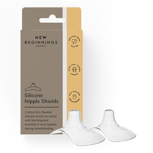 New Beginnings Silicone Nipple Shields 2 Pack