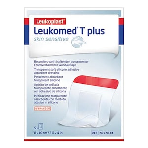 Leukoplast Leukomed T Plus Skin Sensitive Dressing 8cm x 10cm 5 Pack