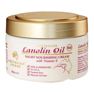 Australian Creams MKII Lanolin Oil Night Nourishing Cream with Vitamin E 250g