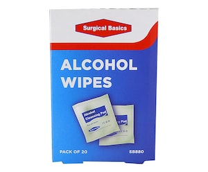 Surgical Basics Alcohol Cleansing Wipes 20 Wipes