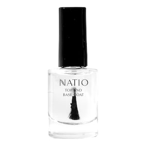 Natio Nail Colour Top & Base Coat 10ml (New)