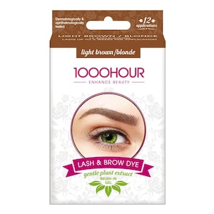 1000 Hour Plant Extract Eyelash & Brow Dye Kit Light Brown/Blonde