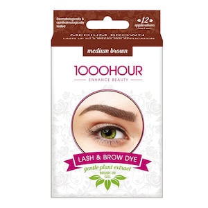 1000 Hour Plant Extract Eyelash & Brow Dye Kit Medium Brown