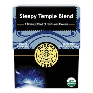 Buddha Teas Organic Herbal Sleepy Temple Blend Tea 18 Pack